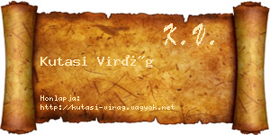 Kutasi Virág névjegykártya